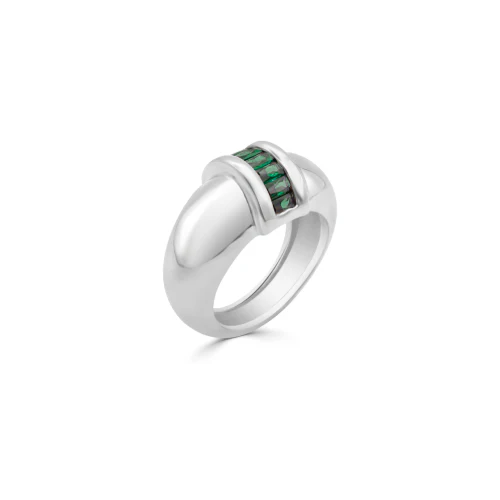 Courtney Dome Baguette Ring